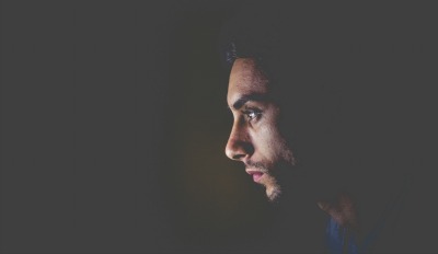Man who is visibly struggling with healing after a divorce or breakup. Man who is visibly struggling with healing after a divorce or breakup.